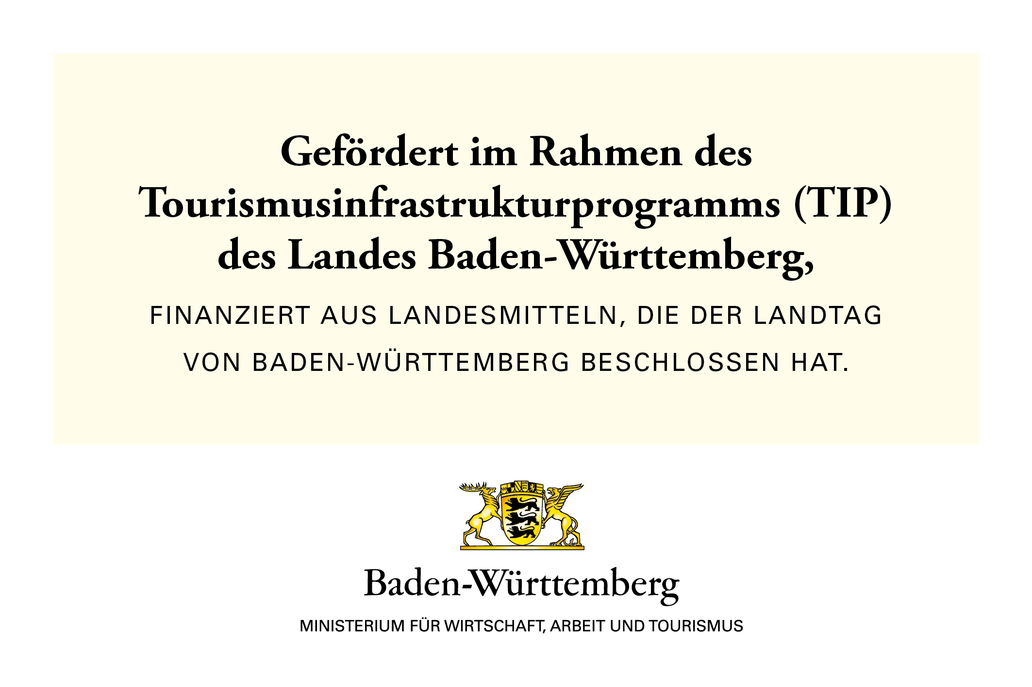 Die Revitalisierung der Therme wird gefördert im Rahmen des Tourismusinfrastrukturprogramm (TIP) des Landes Baden-Württemberg